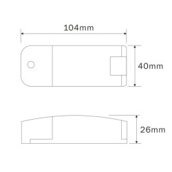 LED-Trafo Konstantstrom, 10W, 6-15VDC 700mA dimmbar LED-Trafo Konstantstrom, 10W, 6-15VDC 700mA dimmbar