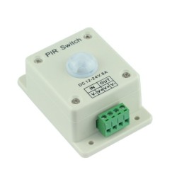 Bewegungsmelder für LED Produkte auf 12-24V DC / 8A
