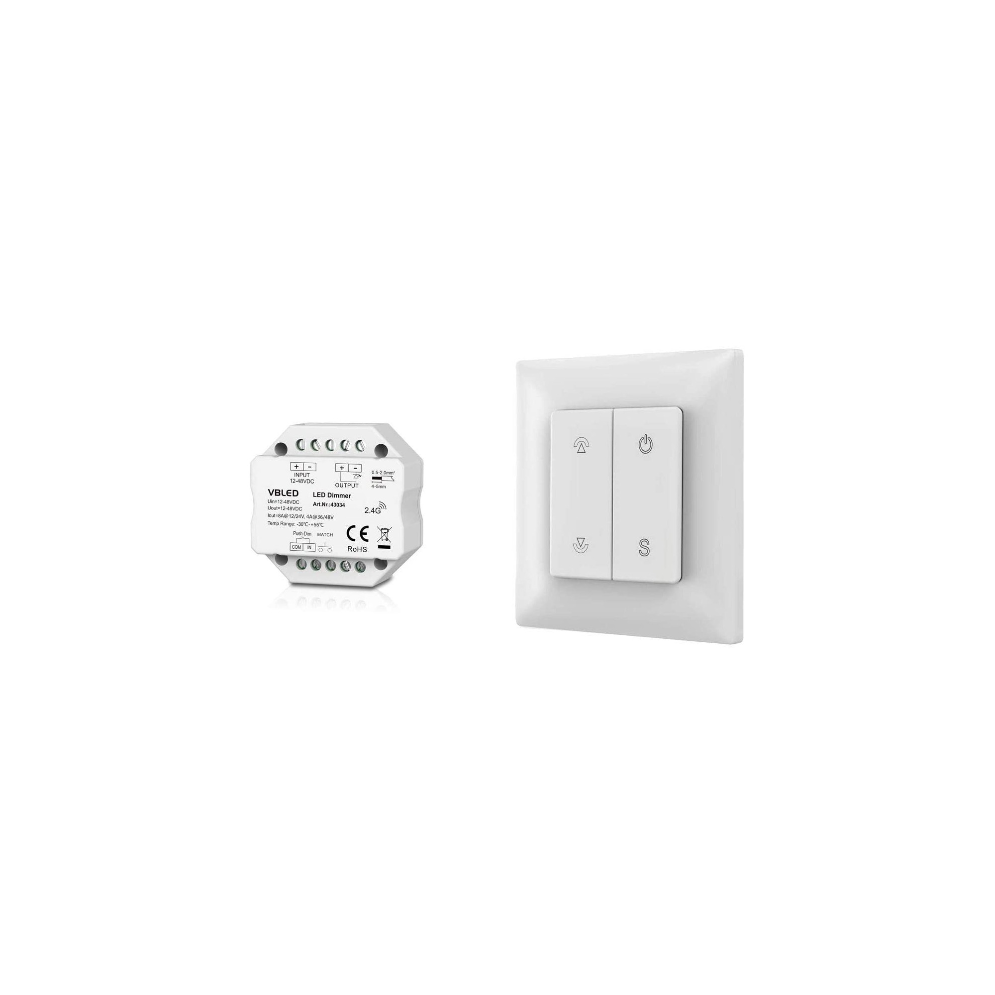 "Inatus" KIT RF wall remote control KIT incl. 12-24V DC dimmer "Inatus" KIT RF wall remote control KIT incl. 12-24V DC dimmer