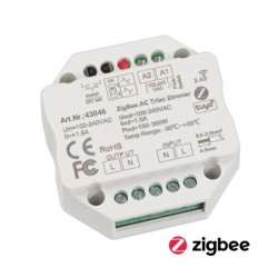 Controlador ZigBee 230V actuador de regulación empotrable interruptor de regulación máx. 200W LED 400W halógeno
