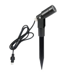 Juego de focos de jardín de 3W Negro 3000K 12V Blanco Cálido Juego de focos de jardín de 3W Negro 3000K 12V Blanco Cálido