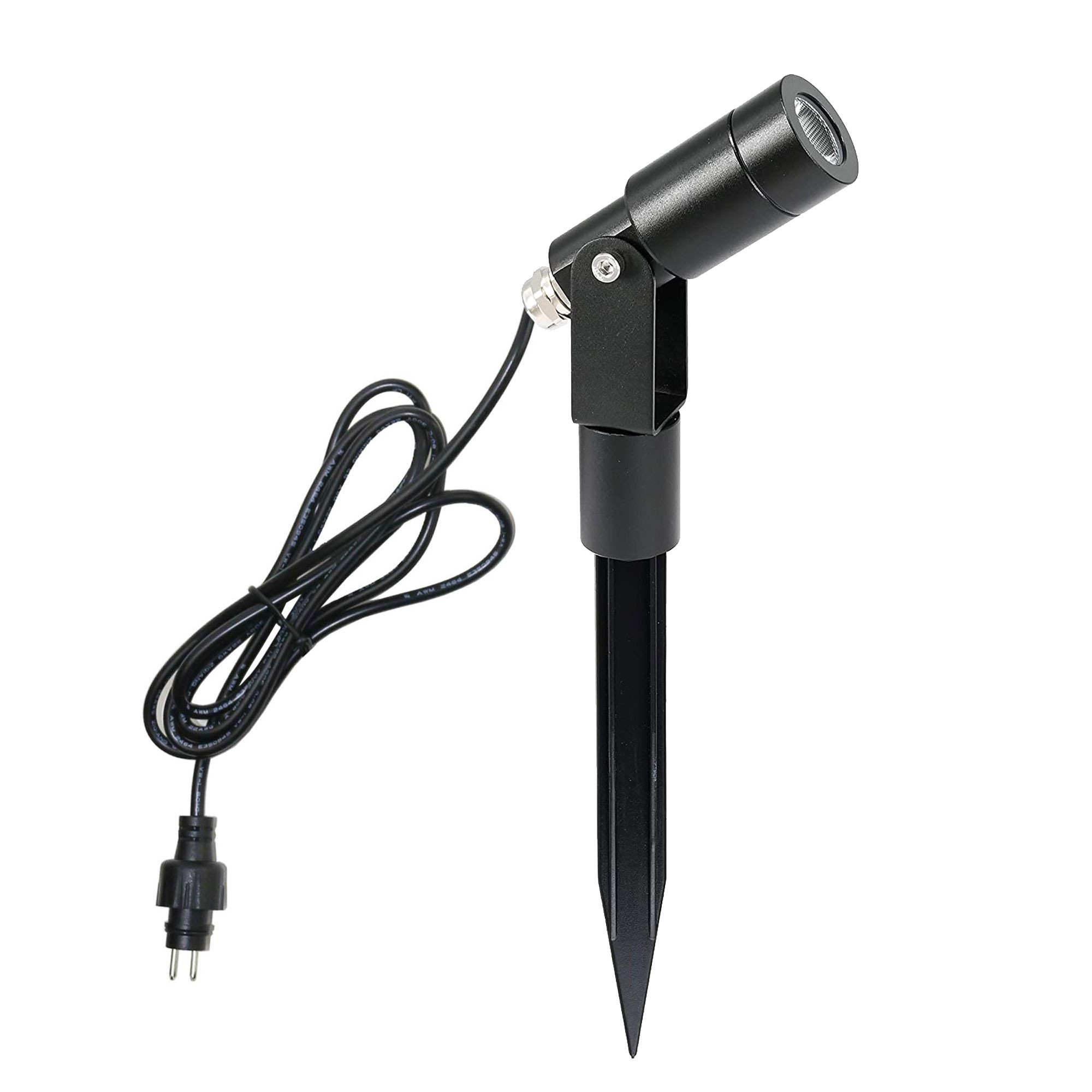 Set de 3W Garden Light Spotlight Noir 3000K 12V Blanc Chaud Set de 3W Garden Light Spotlight Noir 3000K 12V Blanc Chaud