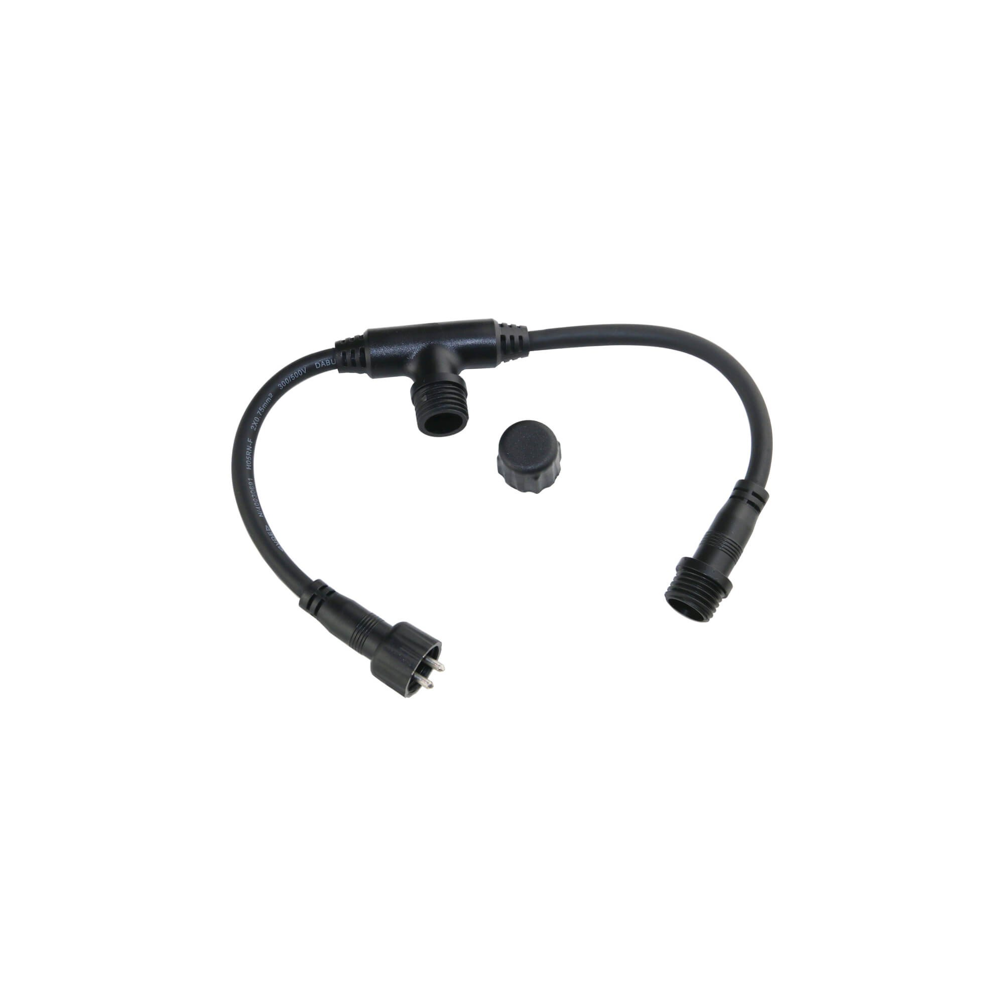 Conector en T para el Sistema Gartus IP65 34cm 12V para uso en exteriores Conector en T para el Sistema Gartus IP65 34cm 12V para uso en exteriores