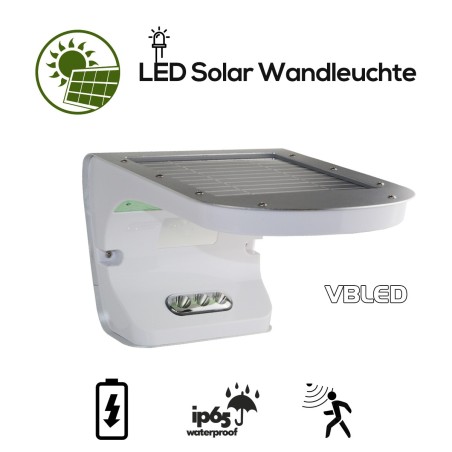 Solar Wandleuchte Bewegungsmelder & Dämmerungssensor