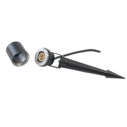 Tuinspot met grondspies rond zwart voor GU10 lamp Tuinspot met grondspies rond zwart voor GU10 lamp