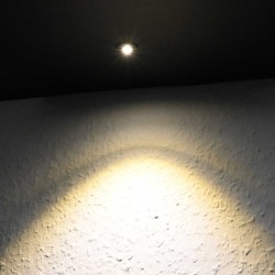 Lot de 6 mini spots encastrés LED 1W en aluminium blanc chaud avec alimentation graduable - Noir Lot de 6 mini spots encastrés LED 1W en aluminium blanc chaud avec alimentation graduable - Noir