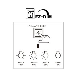 6er EZDIM Set 1W Mini Spot Empotrable IP65 Blanco Cálido Incl.12W LED Transformador 6er EZDIM Set 1W Mini Spot Empotrable IP65 Blanco Cálido Incl.12W LED Transformador