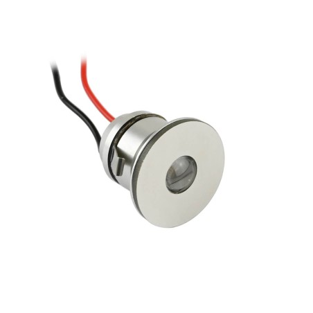 1W LED mini inbouwspot "LATERA" verlicht voorkant & zijkant - 350mA - IP44 - 3000K