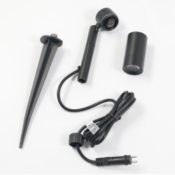 1W LED garden spotlight black LED changeable bulb 12VAC/DC warm white 3000K 1W LED garden spotlight black LED changeable bulb 12VAC/DC warm white 3000K