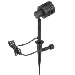 Proiettore da giardino con lampadina RGBW sostituibile 9W Nero 12V AC/DC e telecomando IR Proiettore da giardino con lampadina RGBW sostituibile 9W Nero 12V AC/DC e telecomando IR