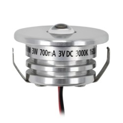 3W Mini inbouwspot "Pialux" - IP65 - 3000K
