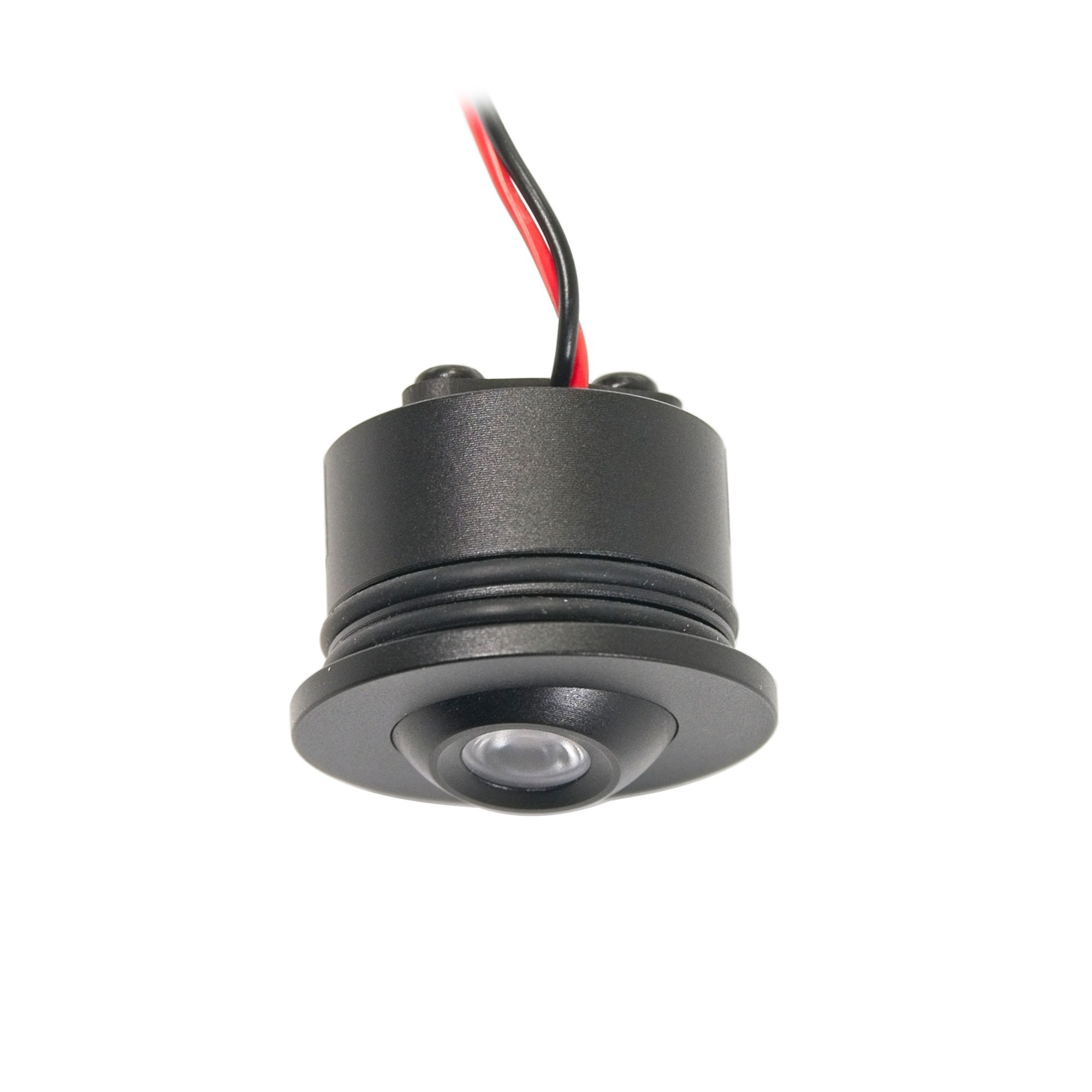 mini spot da incasso a 1W LED - Minispot "FOCOS" - 12V DC - IP44 - 3000K - Orientabile - Nero mini spot da incasso a 1W LED - Minispot "FOCOS" - 12V DC - IP44 - 3000K - Orientabile - Nero