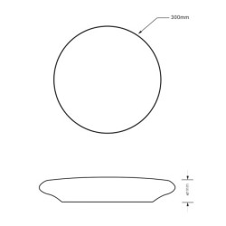VBLED LED Plafondlamp "Denarios" 18W Dimbaar VBLED LED Plafondlamp "Denarios" 18W Dimbaar
