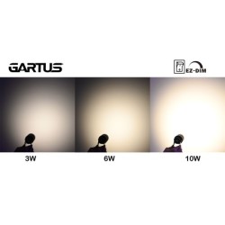 Foco LED de jardín "Mutatio" 3000K Regulador de intensidad de 3 etapas 3W, 6W, 10W Foco LED de jardín "Mutatio" 3000K Regulador de intensidad de 3 etapas 3W, 6W, 10W