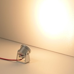 Set van 3 1W Mini Opbouwspots Draaiend & Zwenkbaar 80lm warm wit met 6W 12VDC voedingseenheid Set van 3 1W Mini Opbouwspots Draaiend & Zwenkbaar 80lm warm wit met 6W 12VDC voedingseenheid