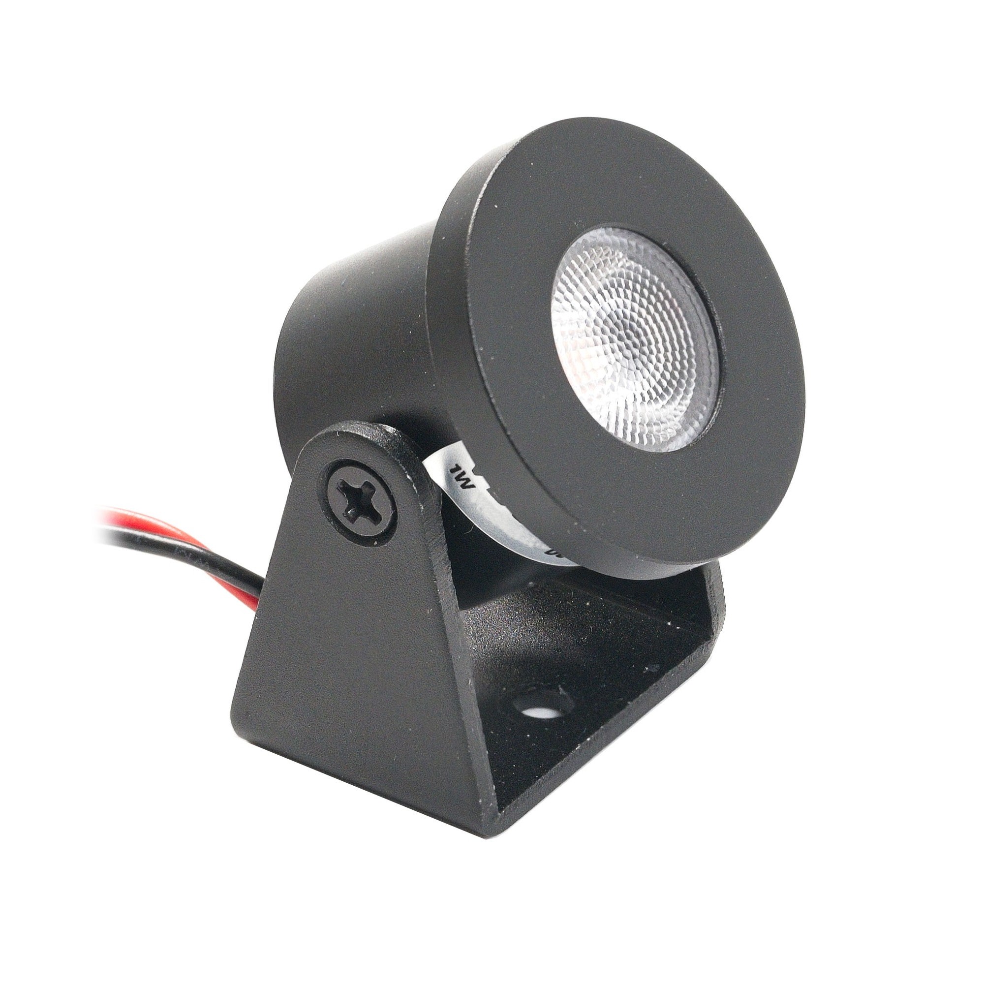 1W Mini LED Surface Mounted Spotlight "Alyana" black 12VDC 3000K 1W Mini LED Surface Mounted Spotlight "Alyana" black 12VDC 3000K