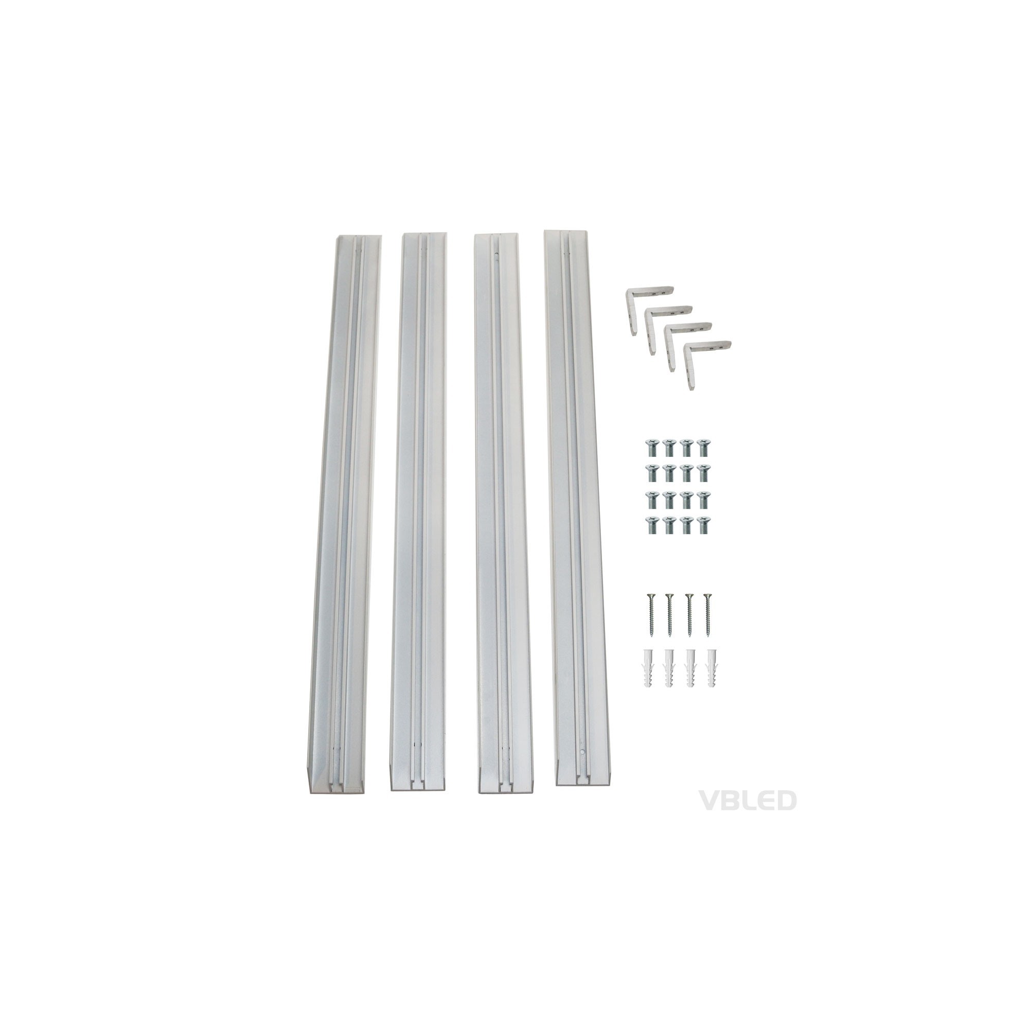 Surface-mounted frame for LED panel (62 cm x 62 cm) Quick and easy assembly Surface-mounted frame for LED panel (62 cm x 62 cm) Quick and easy assembly