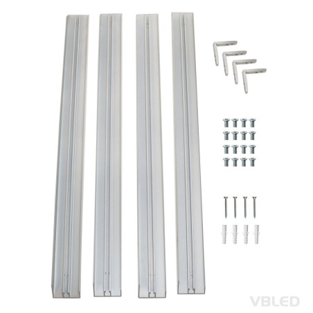 Opbouwframe voor LED-paneel (62 cm x 62 cm) Snelle en eenvoudige montage