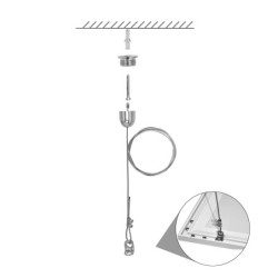 Ultra-flat design LED panel dimmable white 120 x 30cm, 4000K 36W Including wire suspension Set Ultra-flat design LED panel dimmable white 120 x 30cm, 4000K 36W Including wire suspension Set