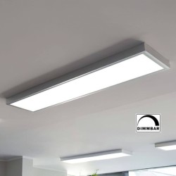 Panel LED (295x1195x8mm) KIT regulable incl. marco de montaje en superficie 36W 4000K Blanco neutro