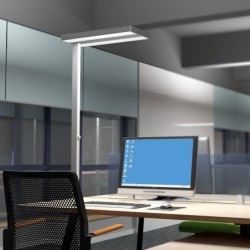 Office LED Floor Lamp 60W 4000K with Rotary Dimmer Office LED Floor Lamp 60W 4000K with Rotary Dimmer