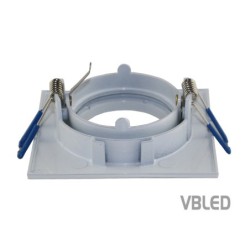 Marco de montaje LED de aluminio - blanco - angular - brillante - orientable Marco de montaje LED de aluminio - blanco - angular - brillante - orientable