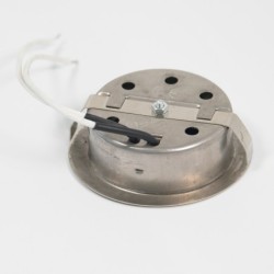 Apparecchio da incasso per mobili in acciaio inox spazzolato 12V G4 Max 20W senza lampadina Apparecchio da incasso per mobili in acciaio inox spazzolato 12V G4 Max 20W senza lampadina