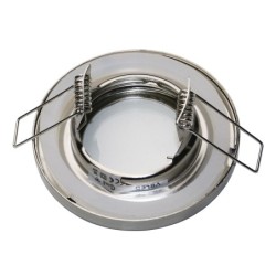 LED montageframe - metaal - Ø68mm - zilver - rond - NIET draaibaar LED montageframe - metaal - Ø68mm - zilver - rond - NIET draaibaar