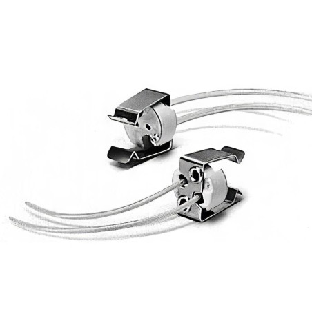 MR16 GU5.3 Base in ceramica con clip di fissaggio Portalampada alogeno LED