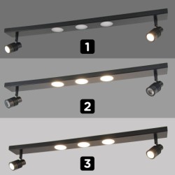 LED Ceiling Light Long Slim, 31W, 3000K, Black LED Ceiling Light Long Slim, 31W, 3000K, Black