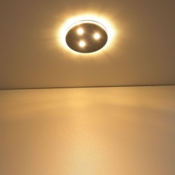 LED inbouwspot 12VDC DIMMBAR 6W 3000K voor & zijwaarts schijnend LED inbouwspot 12VDC DIMMBAR 6W 3000K voor & zijwaarts schijnend