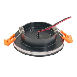 Faretto da incasso a LED 12VDC DIMMBAR 6W 3000K a luce frontale e laterale Faretto da incasso a LED 12VDC DIMMBAR 6W 3000K a luce frontale e laterale