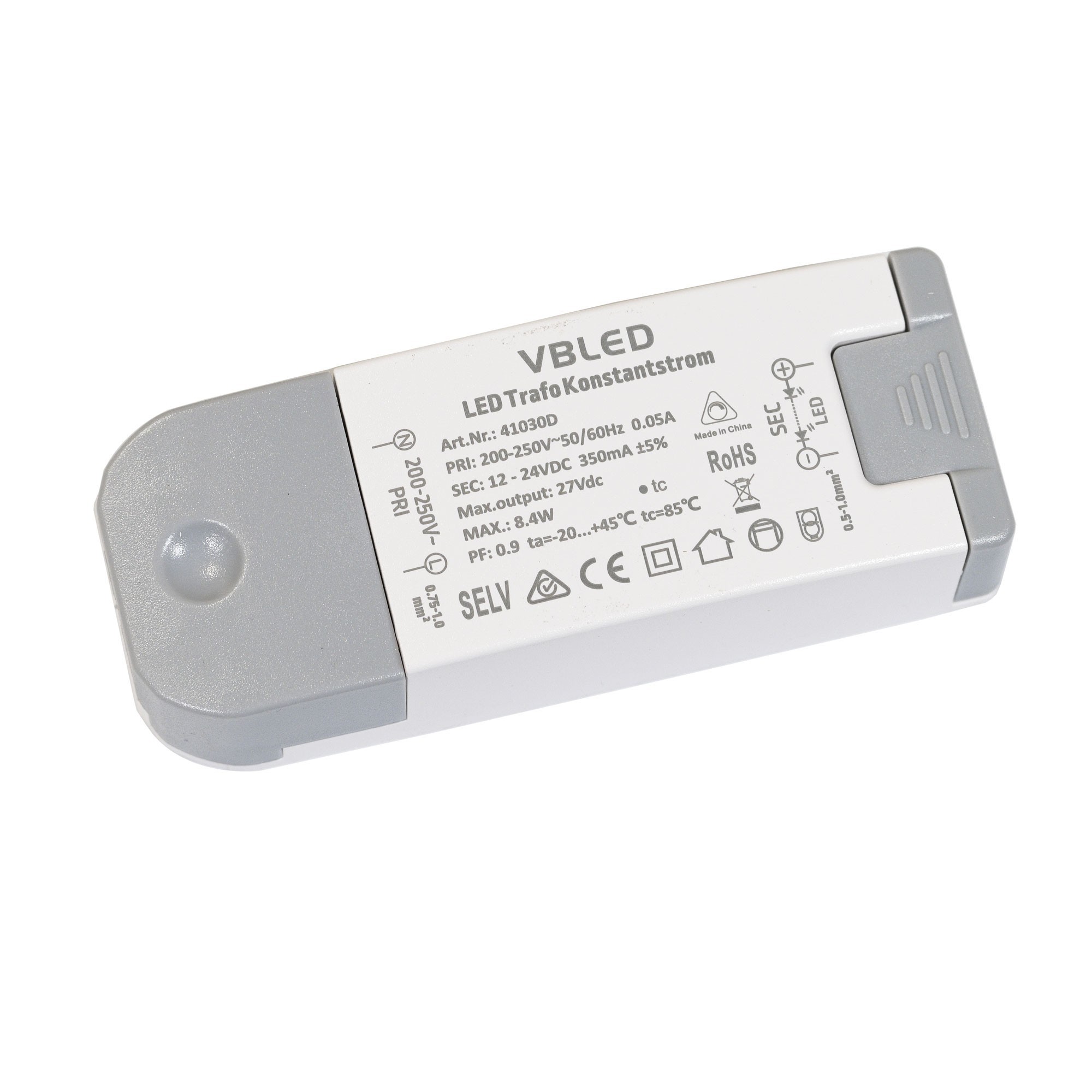 LED voedingseenheid constante stroom / 320-350mA / 7W LED voedingseenheid constante stroom / 320-350mA / 7W