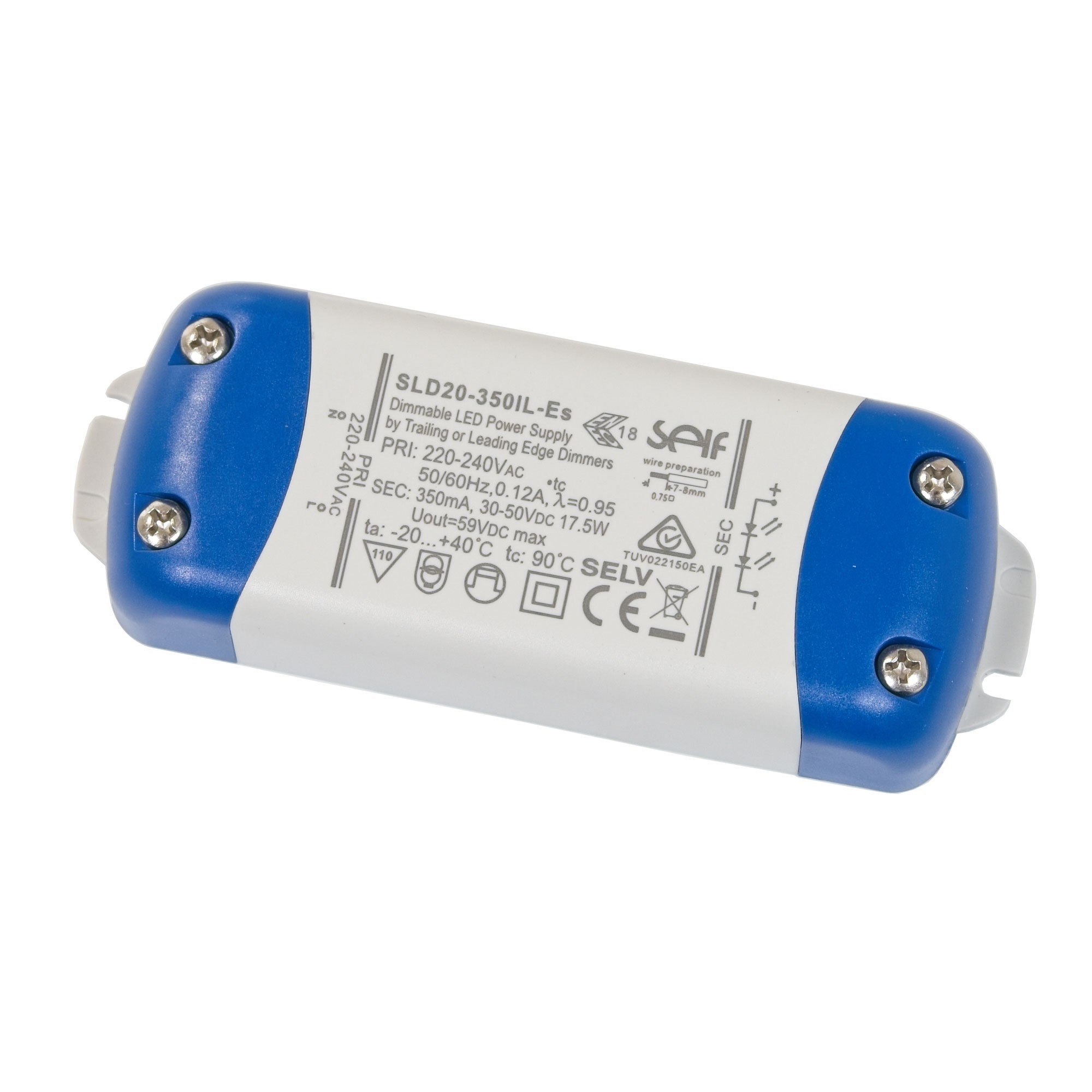 LED driver constante stroom 18.9W 350mA 30-56 V/DC dimbaar LED driver constante stroom 18.9W 350mA 30-56 V/DC dimbaar