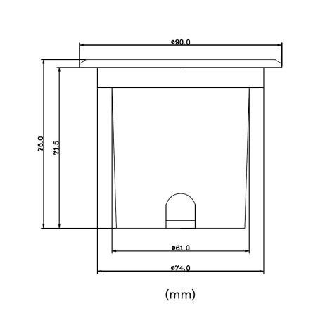 LED "Mutantur" recessed floor spotlight for outdoor use 3000K 3-stage dimmer 1W, 3W, 6W with EZDIM technology