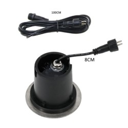 Set van 3 "EZDIM" inbouw vloerspots warm wit 6W 12V AC/DC Set van 3 "EZDIM" inbouw vloerspots warm wit 6W 12V AC/DC