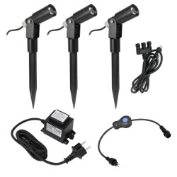 3er Set LED Garten Strahler "Flavius" 3000K 3-Stufendimmer 1W, 2W, 3W 3er Set LED Garten Strahler "Flavius" 3000K 3-Stufendimmer 1W, 2W, 3W