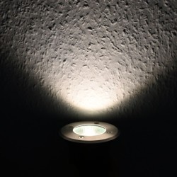 Set van 5 "EZDIM" inbouw vloerspots warm wit 6W 12V AC/DC Set van 5 "EZDIM" inbouw vloerspots warm wit 6W 12V AC/DC