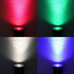 Spot LED da incasso a pavimento 12V AC con lampadina LED 7W RGBW Spot LED da incasso a pavimento 12V AC con lampadina LED 7W RGBW