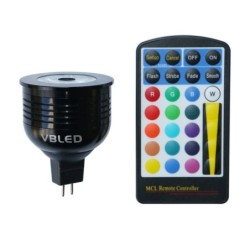 Juego de focos empotrables LED con iluminante 7W RGB+W Juego de focos empotrables LED con iluminante 7W RGB+W