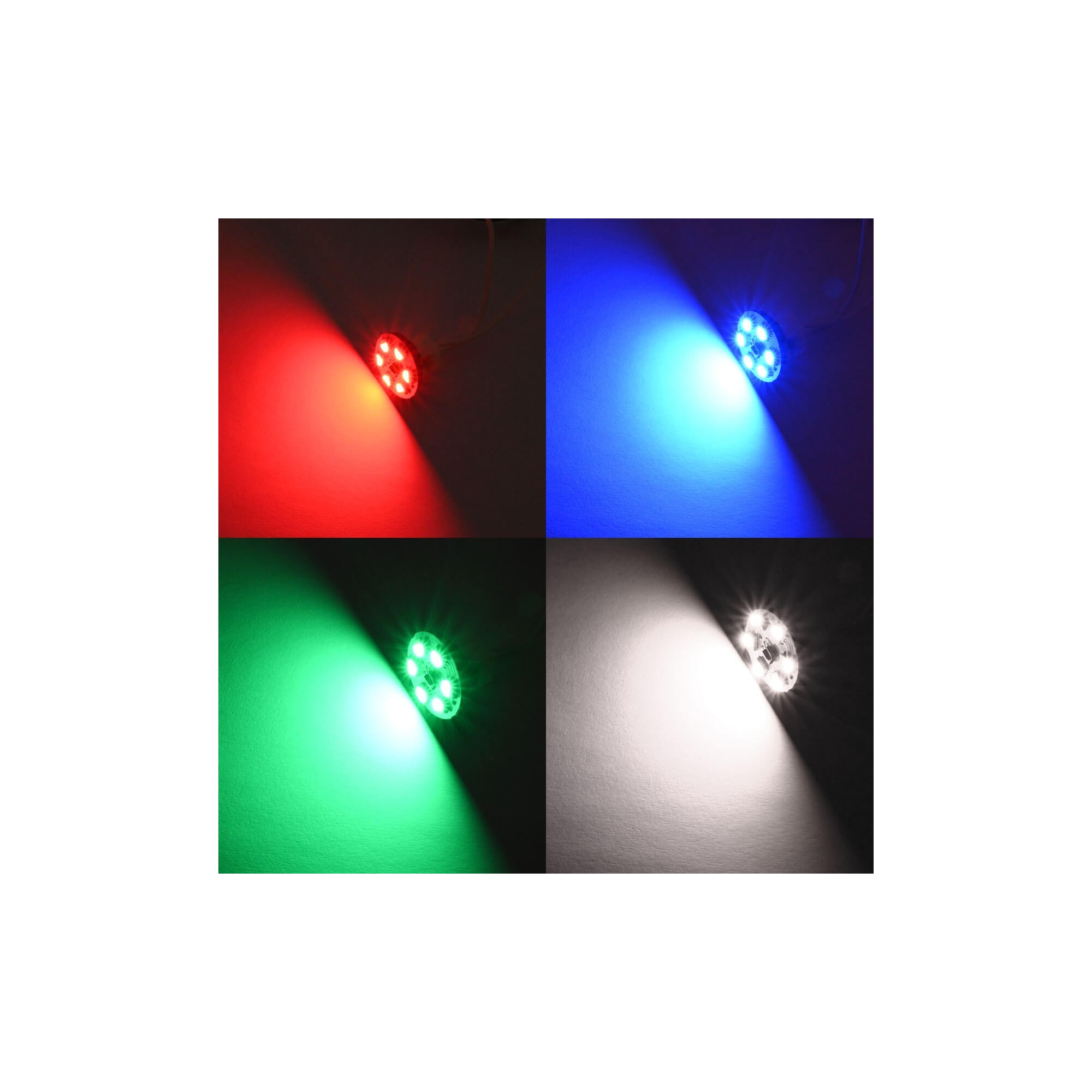 Iluminador LED RGB+WW pin-base lámpara SET incl. mando a distancia IR - G4 - 0,8W