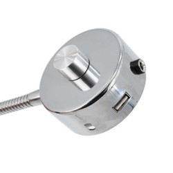 Lampada da parete, da letto e da lettura a LED Premium con collo d'oca e connessione USB Lampada da parete, da letto e da lettura a LED Premium con collo d'oca e connessione USB